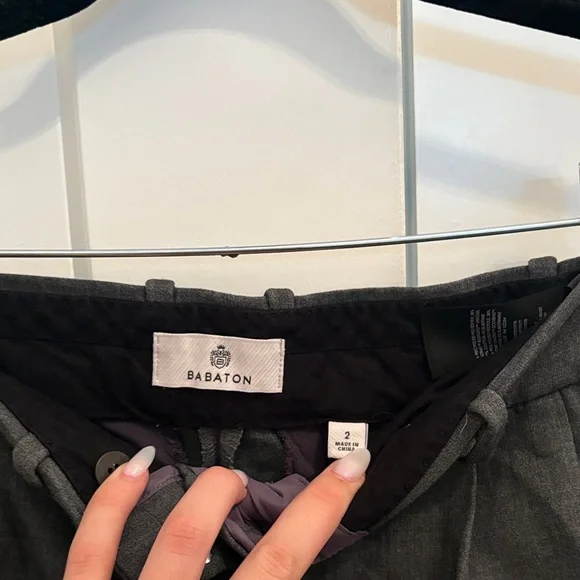 Babaton Charcoal High Waist Shorts - Picture 2 of 4